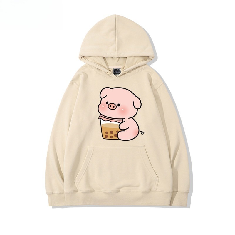 LULU豬 聯名衛衣新款 親子情侶裝連帽衛衣