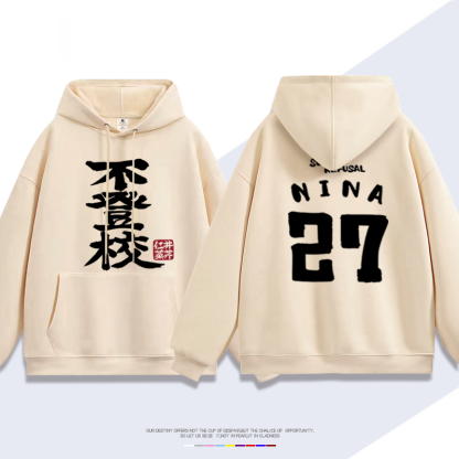 GIRLS BAND CRY哭泣少女樂隊聯名衛衣2024秋冬新款親子情侶裝薄絨款連帽衛衣