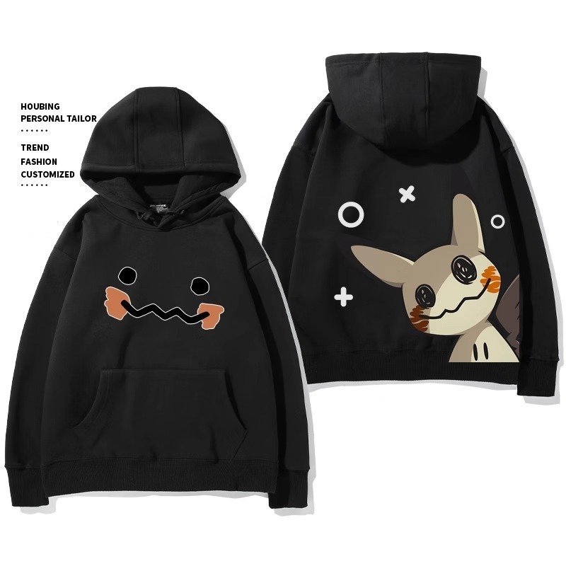 寶可夢 聯名衛衣2024秋冬新款親子情侶裝薄絨款連帽衛衣