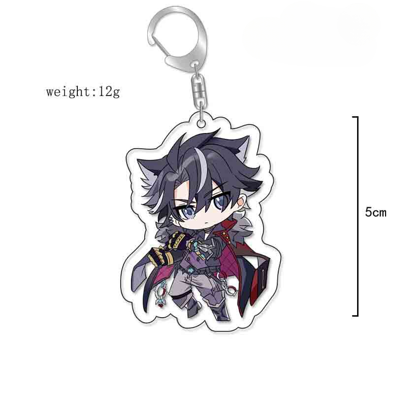 原神旅行者可莉安柏凱亞克力雙面鑰匙扣個性掛飾遊戲周邊薔薇魔女【單買三件起送】