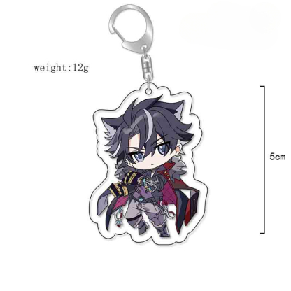 原神旅行者可莉安柏凱亞克力雙面鑰匙扣個性掛飾遊戲周邊薔薇魔女【單買三件起送】