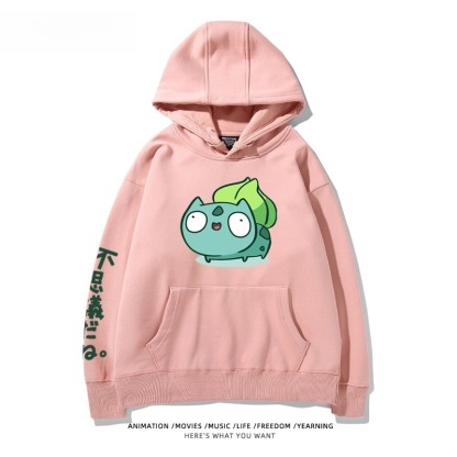 寶可夢Q版搞怪新款 親子情侶男女款連帽衛衣