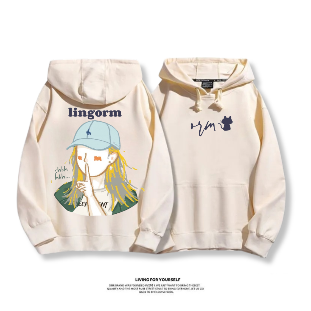 LINGORM 2025秋冬新款 親子情侶男女連帽衛衣