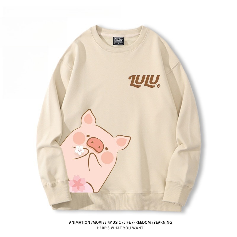 LuLu豬 聯名親子情侶裝 圓領長袖