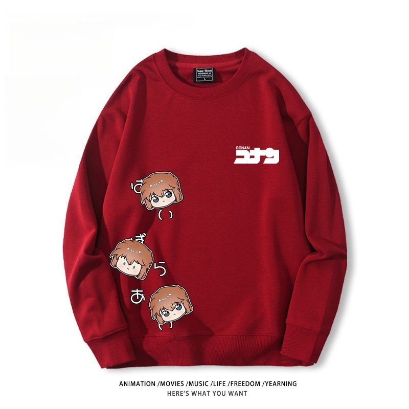 名偵探柯南 聯名親子情侶裝 圓領長袖