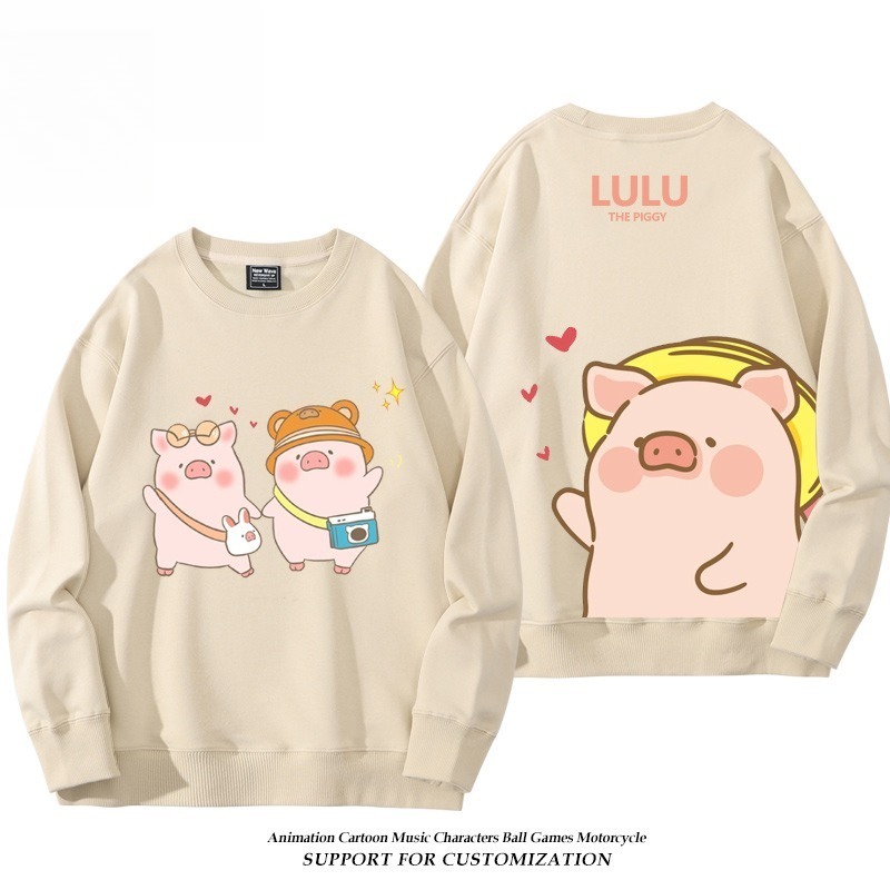 LuLu豬 聯名親子情侶裝 圓領長袖