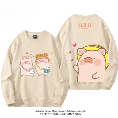 LuLu豬 聯名親子情侶裝 圓領長袖