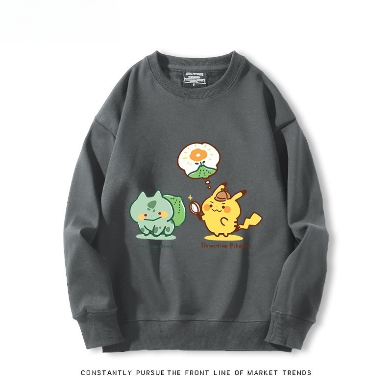 精靈寶可夢Q版 聯名親子情侶裝 圓領長袖