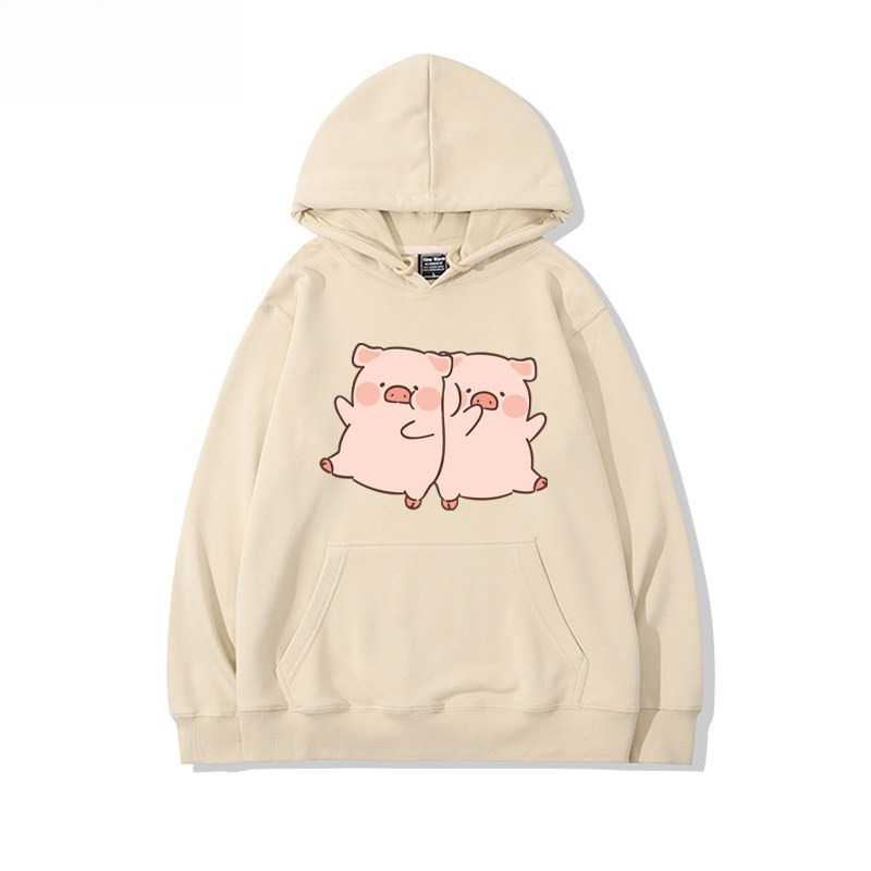 LULU豬 聯名衛衣新款 親子情侶裝連帽衛衣