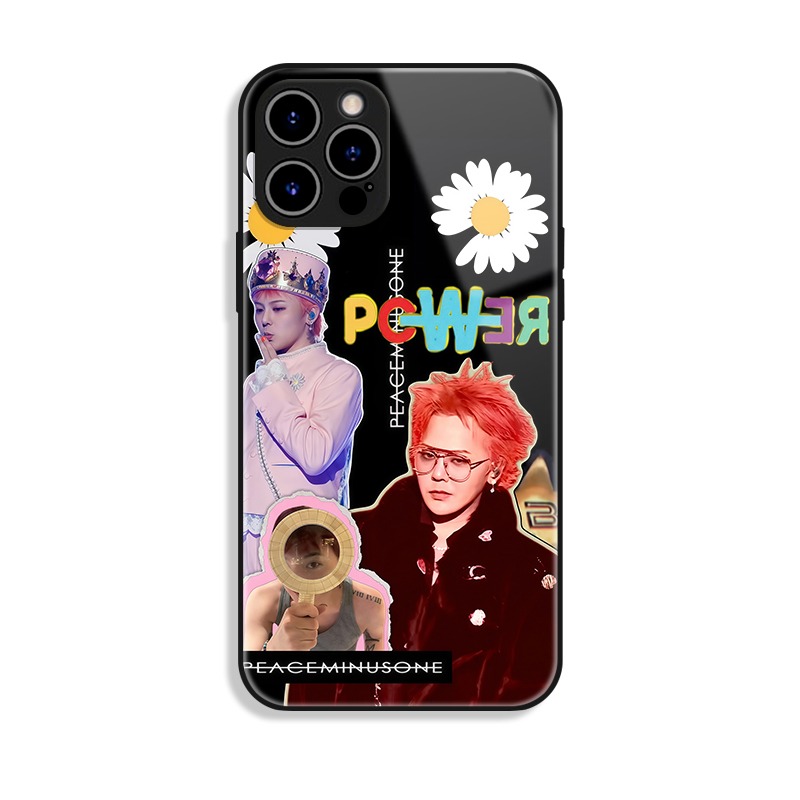 GD權志龍新款高清全包防摔玻璃殼