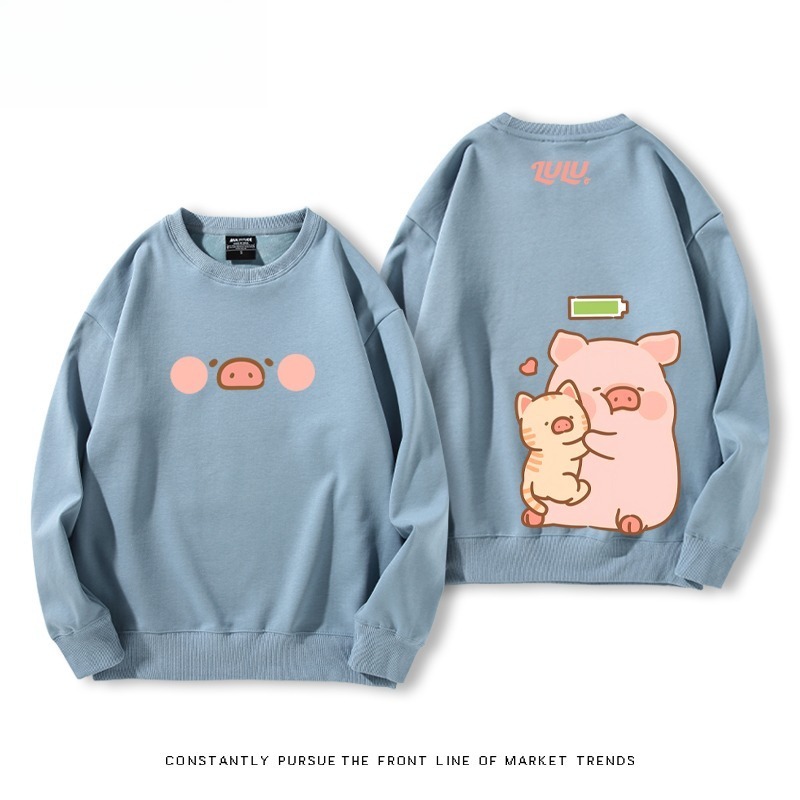 LuLu豬 聯名親子情侶裝 圓領長袖