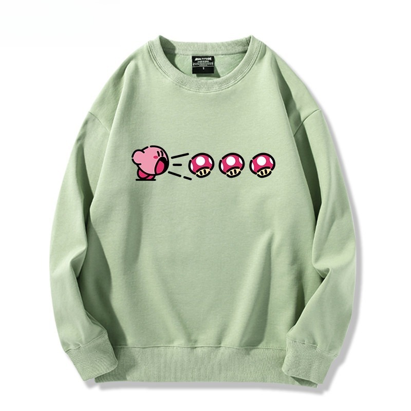 精靈寶可夢星之卡比 聯名親子情侶裝 圓領長袖