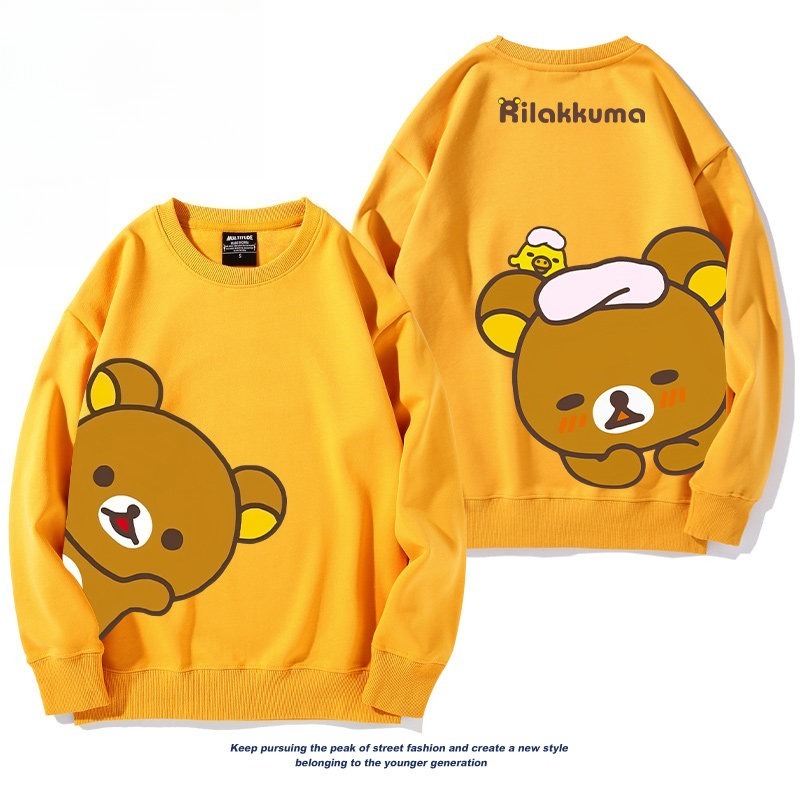 日系拉拉熊 聯名親子情侶裝 圓領長袖