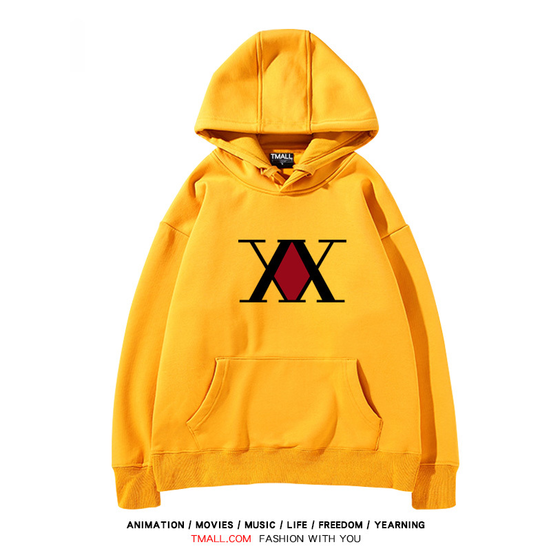 全職獵人 聯名衛衣2024秋冬新款親子情侶裝薄絨款連帽衛衣