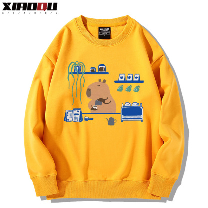 卡皮巴拉 2024親子情侶裝 圓領長袖