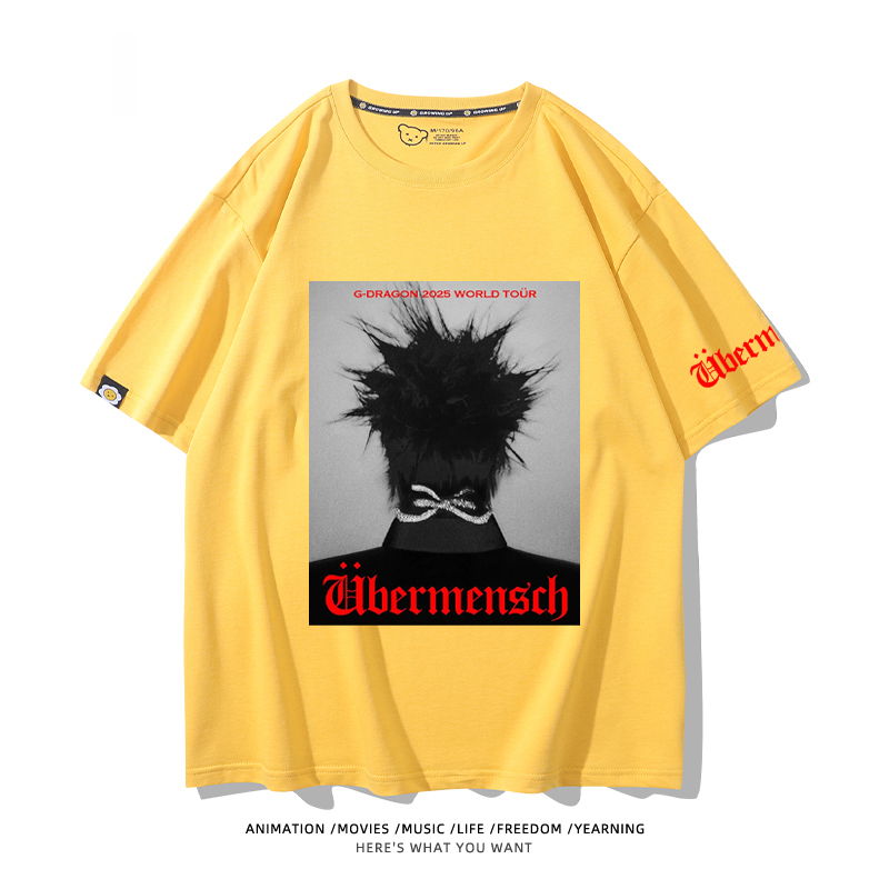 GD權志龍 2025新款親子情侶男女同款 T恤