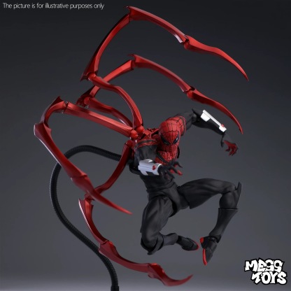 MESS TOYS 黑色鄰居 共生體蜘蛛俠 黑色毒液戰衣關節可動模型