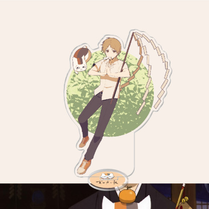 夏目友人帳夏目貴志貓咪老師/斑夏目玲子周邊擺件立牌鑰匙扣掛飾【單買三件起送】