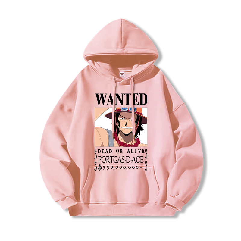 航海王 聯名衛衣2024秋冬新款親子情侶裝薄絨款連帽衛衣