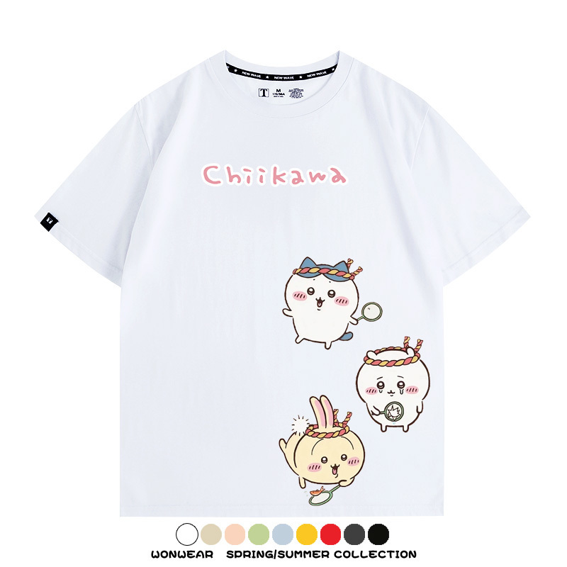 Chiikawa吉伊卡哇烏薩奇寶寶 親子情侶裝寬鬆短袖T