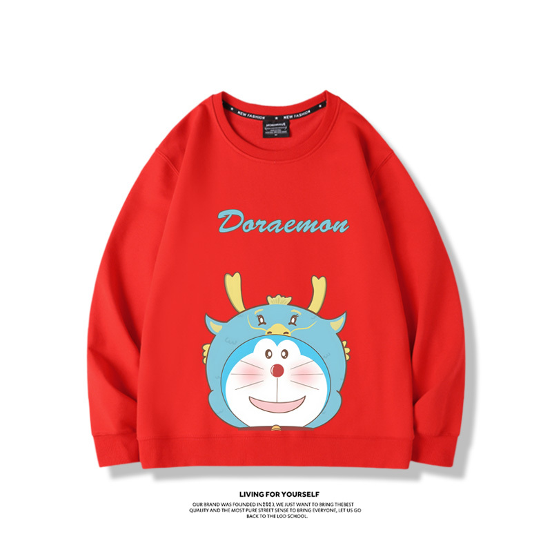 叮噹貓聯名龍年2024親子情侶裝 圓領長袖