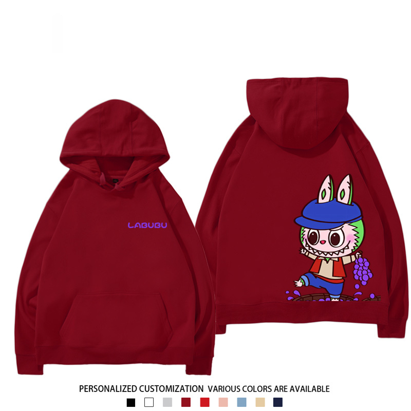 labubu新款 寬鬆百搭 秋冬款 寬鬆連帽衛衣