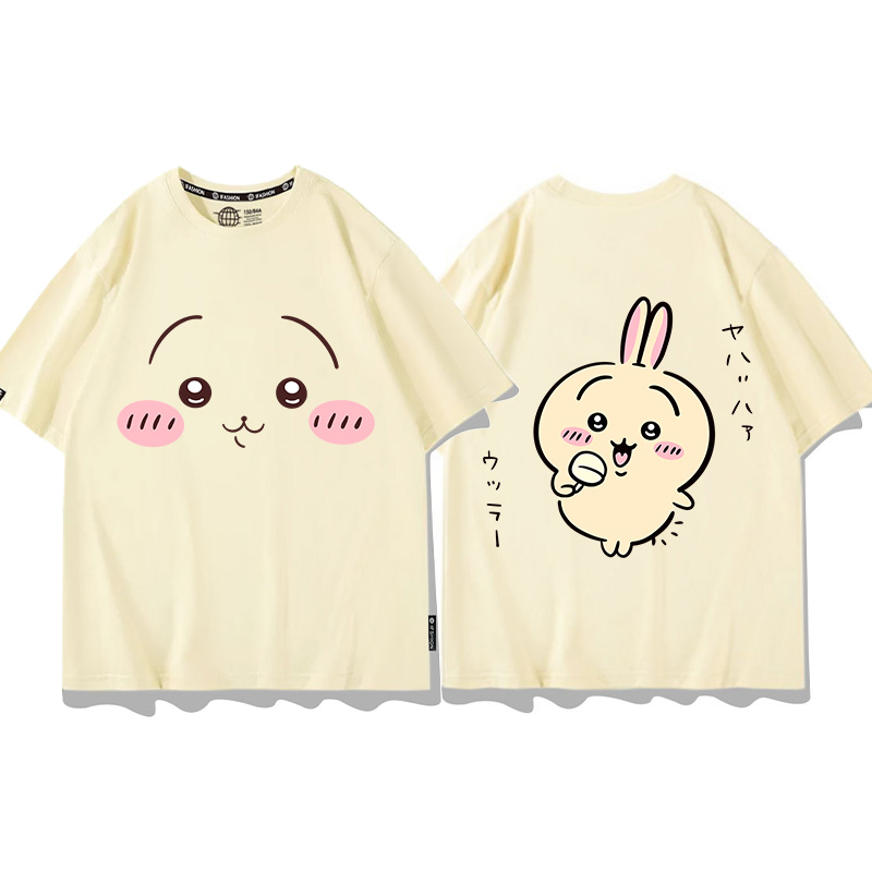 Chiikawa聯名衛衣2024秋冬新款親子情侶裝薄絨款連帽衛衣