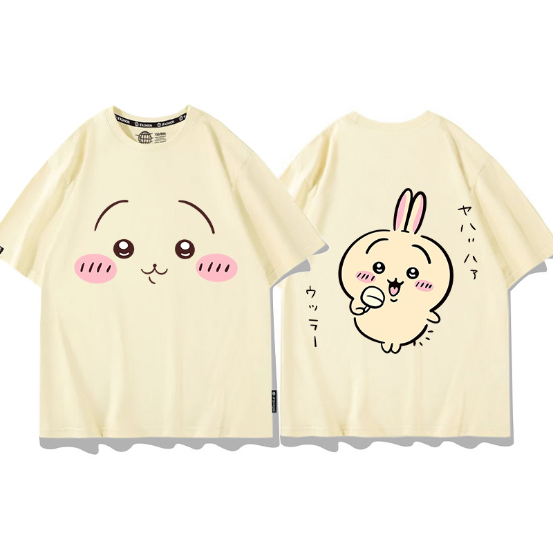 Chiikawa聯名衛衣2024秋冬新款親子情侶裝薄絨款連帽衛衣