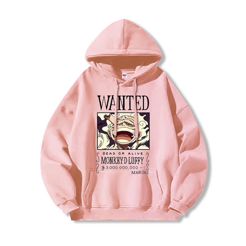 航海王 聯名衛衣2024秋冬新款親子情侶裝薄絨款連帽衛衣