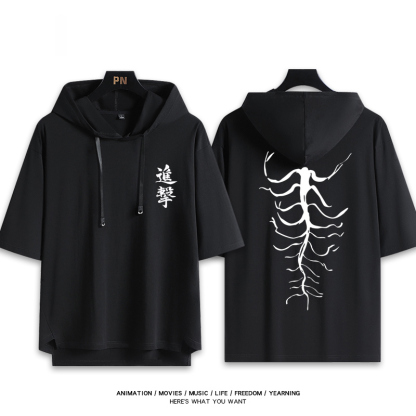 進擊的巨人 連帽短袖T恤