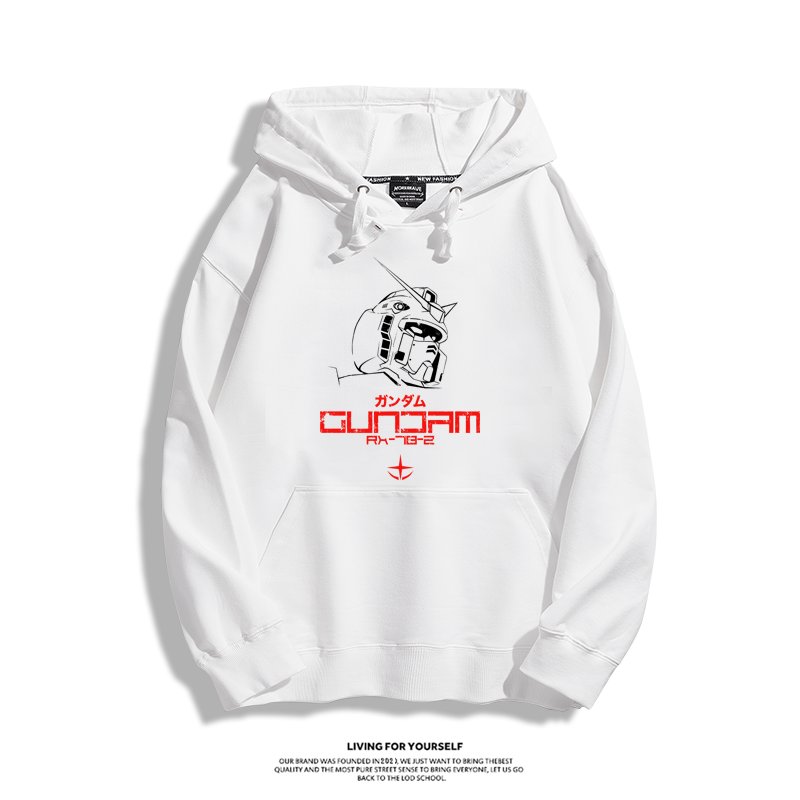 機動戰士高達 聯名衛衣2024秋冬新款親子情侶裝薄絨款連帽衛衣