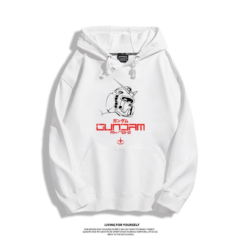 機動戰士高達 聯名衛衣2024秋冬新款親子情侶裝薄絨款連帽衛衣