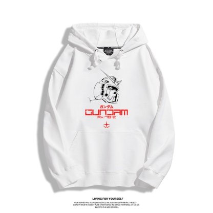 機動戰士高達 聯名衛衣2024秋冬新款親子情侶裝薄絨款連帽衛衣