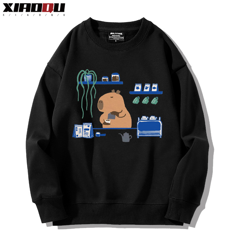 卡皮巴拉 2024親子情侶裝 圓領長袖