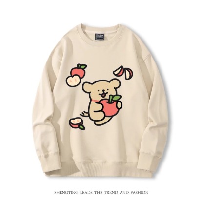 線條小狗 2024親子情侶裝 圓領長袖