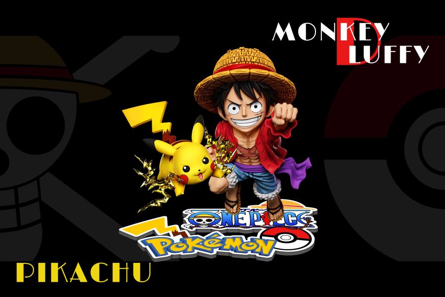 【預購】A+研究所 魯夫共鳴系列 皮卡丘&魯夫