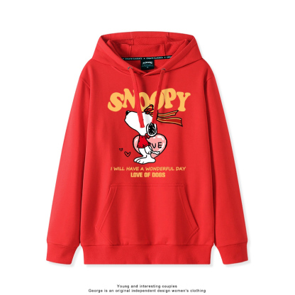 史努比 聯名衛衣2025秋冬新款親子情侶裝連帽衛衣