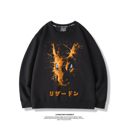 寶可夢噴火龍2023親子情侶裝 圓領長袖