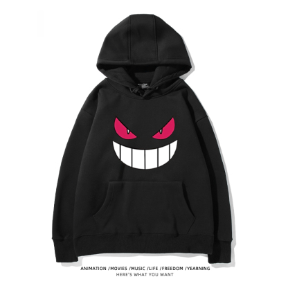 寶可夢 聯名衛衣2024秋冬新款親子情侶裝薄絨款連帽衛衣