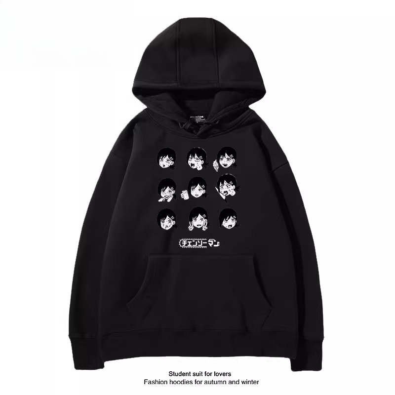 鏈鋸人 聯名衛衣2025秋冬新款 親子情侶裝連帽衛衣