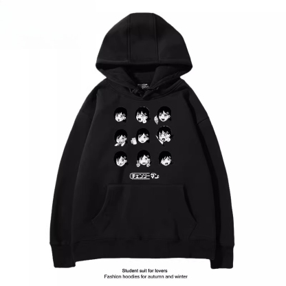 鏈鋸人 聯名衛衣2025秋冬新款 親子情侶裝連帽衛衣