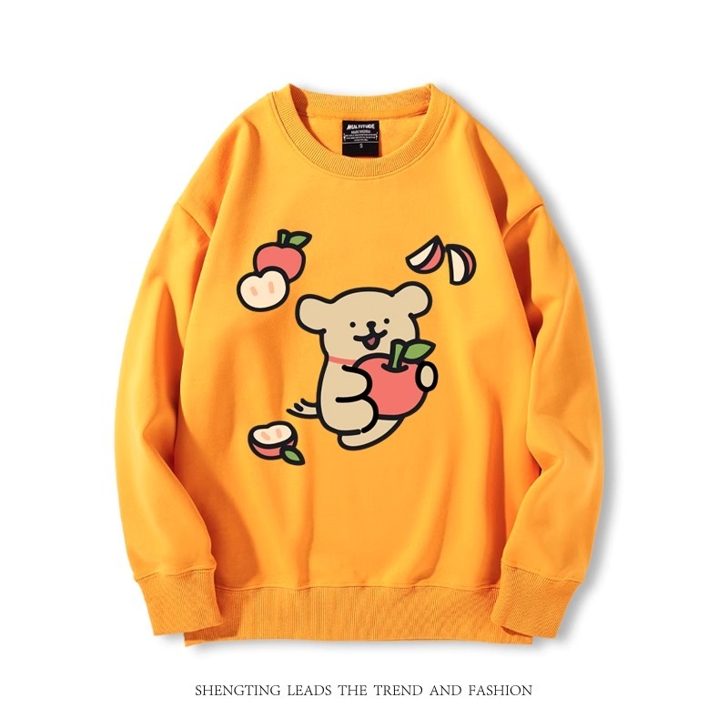 線條小狗 2024親子情侶裝 圓領長袖