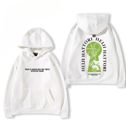 名偵探柯南 2024秋冬新款親子情侶裝薄絨款連帽衛衣