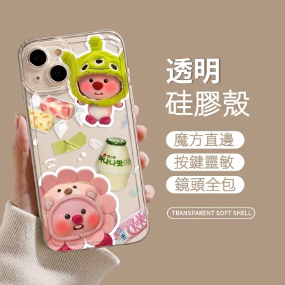 蘋果 系列小海狸 透明防摔軟殼