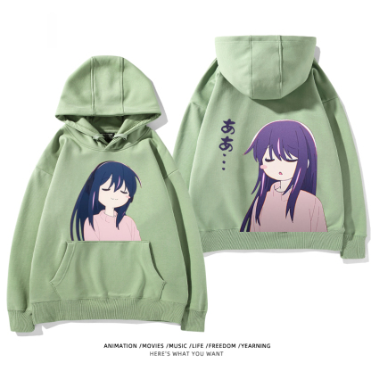 我推的孩子 聯名衛衣2024秋冬新款親子情侶裝薄絨款連帽衛衣