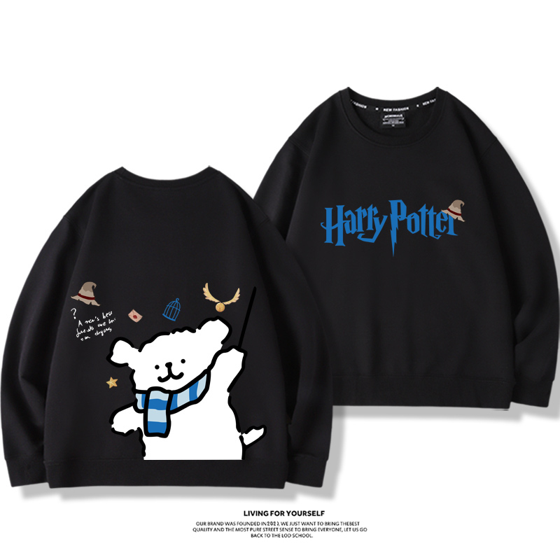 線條小狗2023親子情侶裝 圓領長袖