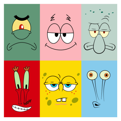 海綿寶寶聯名衛衣2023秋冬新款親子情侶裝薄絨款連帽衛衣