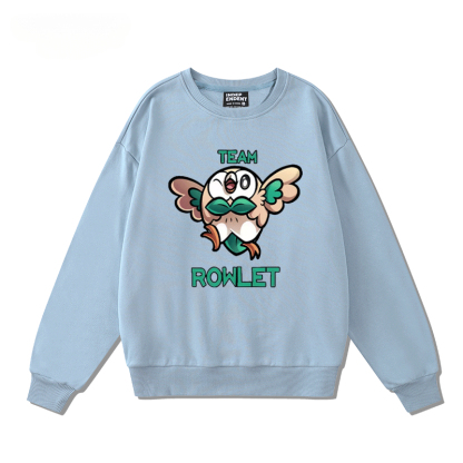 精靈寶可夢木木梟火斑喵 2024親子情侶裝 圓領長袖