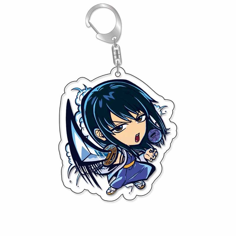 銀魂阪田銀時神樂新八定春神威十四沖田總悟桂伊麗莎白立牌鑰匙扣掛飾【單買三件起送】