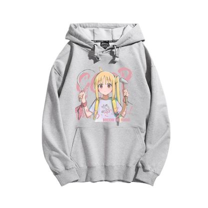 孤獨搖滾聯名衛衣2024秋冬新款親子情侶裝薄絨款連帽衛衣